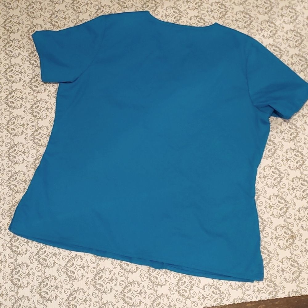 Dickies Turquoise Utility Scrubs Top Large - Picture 4 of 7